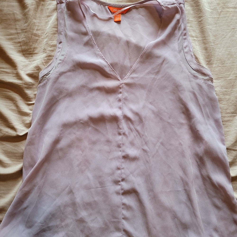 Joe Fresh Lilac Tank with Mesh accents - Medium